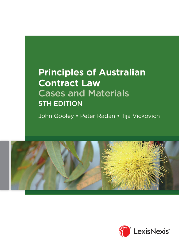Principles Of Australian Contract Law 5th Edition 2021 John Gooley